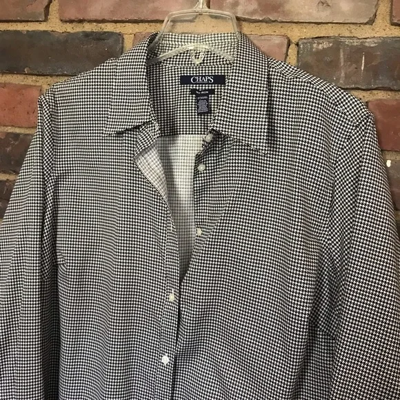 chaps no iron dress shirts Chaps | Tops | Chaps Black White Houndstooth No Iron Button Up Dress Shirt X 48 Chest